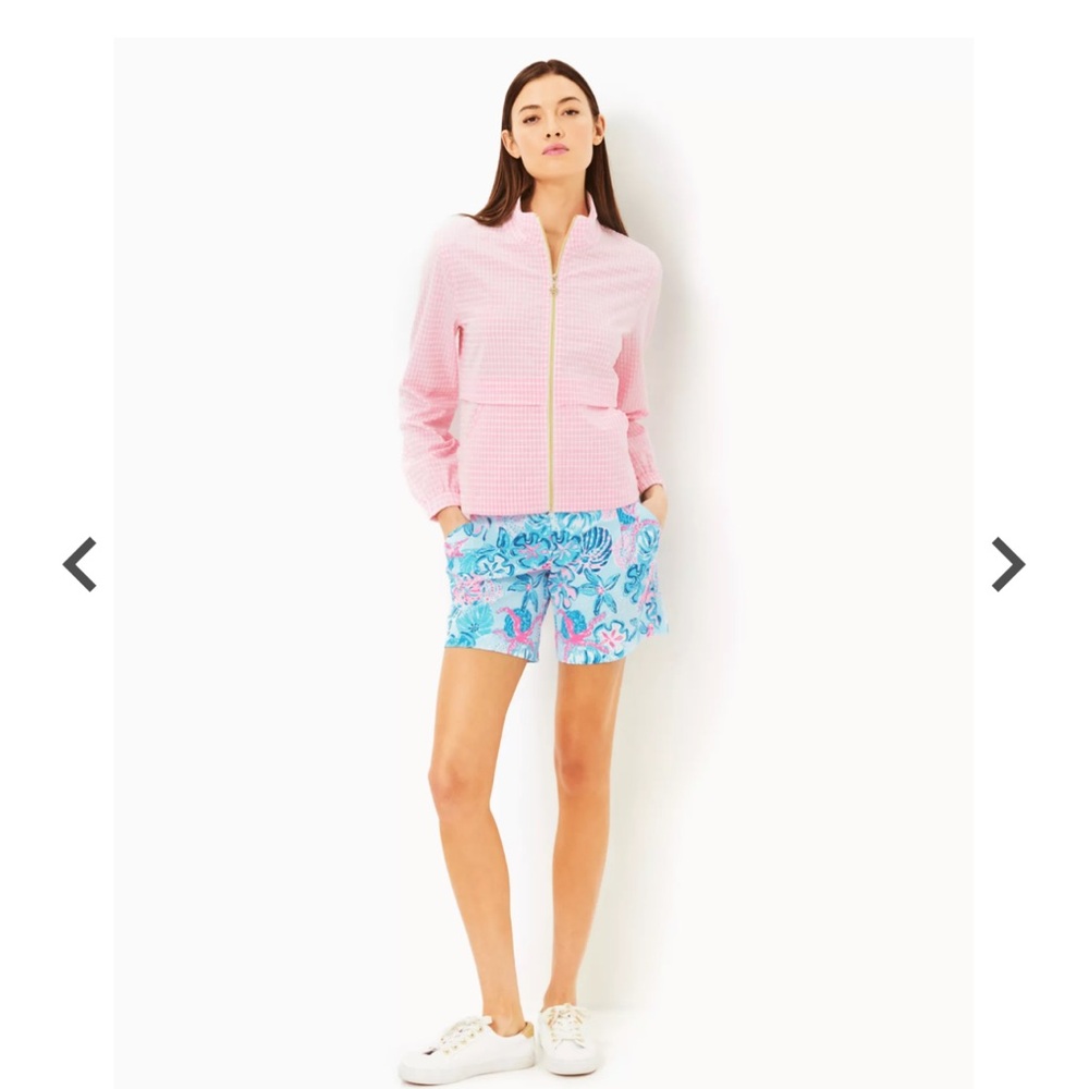 $148 Lilly Pulitzer Cocos Jacket Upf 50+ Conch She’ll Pink Size L